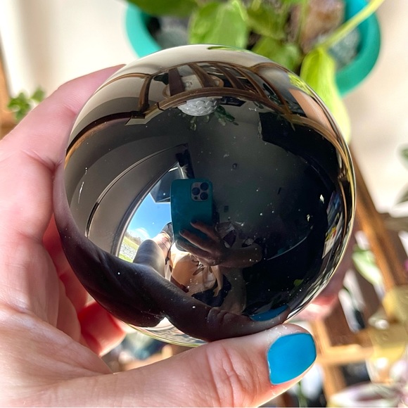 Other - 🖤Large Black Obsidian Protection Crystal Ball Sphere🖤
